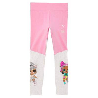

Леггинсы Puma из хлопка и спандекса X Lol для девочек дошкольного возраста, размер  858510-01, Розовый, Puma Girls Cotton Spandex Legging X Preschool Casual - Pink