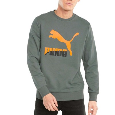 

Мужская толстовка с круглым вырезом с логотипом Puma Classics, размер  530087-68, Зеленый