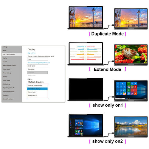 2023 UPERFECT 15.6 USB-C Portable Monitor 1920x1080 Display For Raspberry Pi 3 4