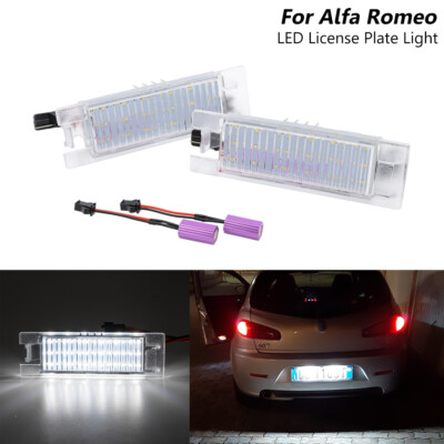 For Alfa Romeo 159 147 156 Giulietta MiTo Spider GT LED License Plate Lights