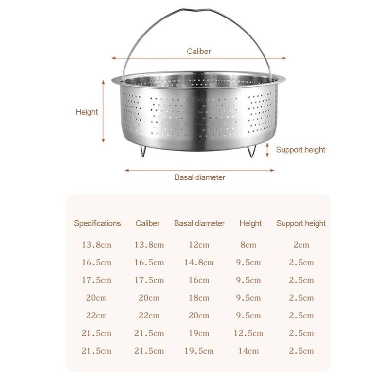 Rice Pressure Cooker Steaming Grid Stainless Steel Drain Basket  Kitchen