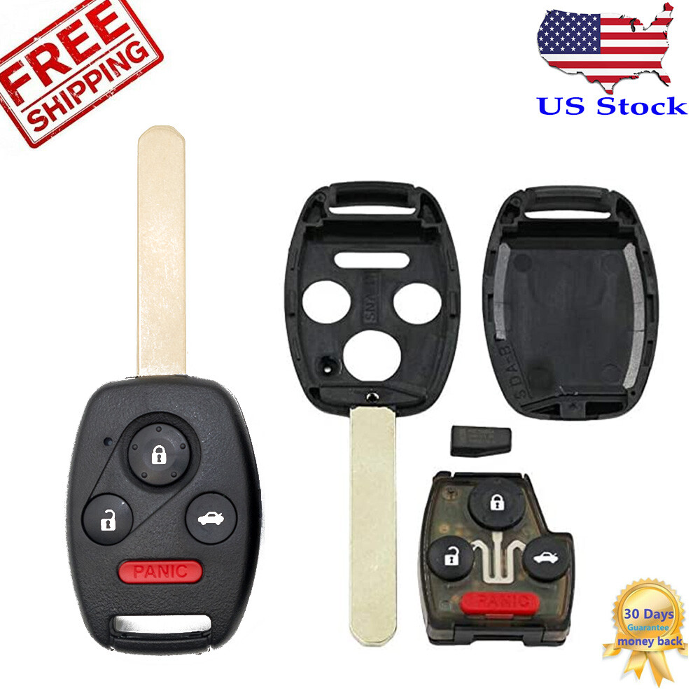 ::2 For Honda Civic EX SI 2007 2008 2009 2010 2011 2012 2013 Remote Car Key Fob