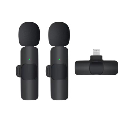 Lavalier Microphone Wireless Audio Video Recording Mini Mic For Android/iPhone