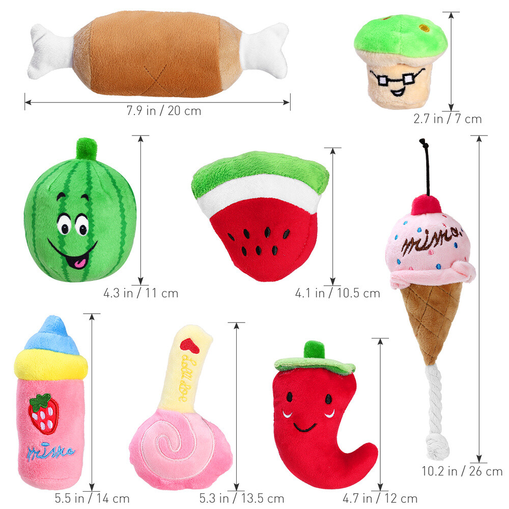 Ueetek 8PCS/paquete Perros Juguetes Masticables Perro De Peluche Muñeco Para Perro Cachorros Small Pet | eBay