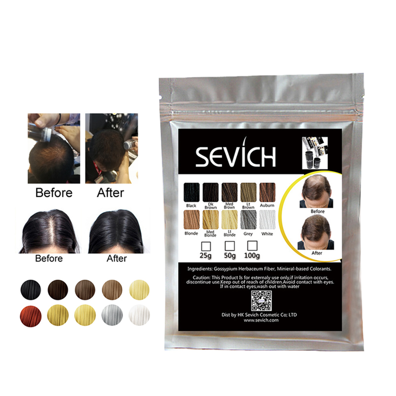 25g Pack Natural Keratin Hair Building Thickening Fibres Refill