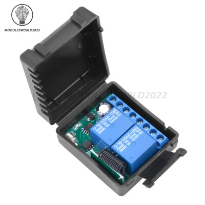 DC 12V 2CH Channel Wireless RF Remote Control Switch Transmitter Receiver Relay