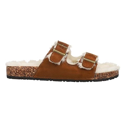 

Женские коричневые повседневные сандалии Corkys Laid Back Shearling Slide 25-2006-CSNT, Коричневый, Corkys Laid Back Shearling Slide