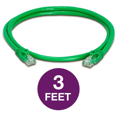 2 PCS Green Cat6 Cable Cat 6 Ethernet Patch Cord 10Gbps Internet Cable UTP Wire