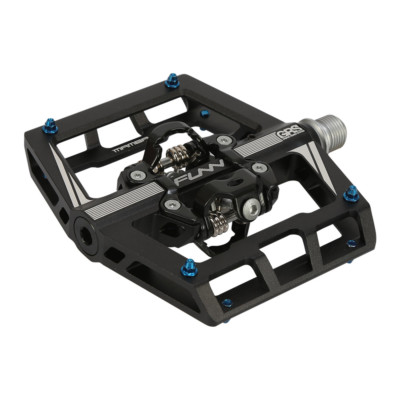 Funn Mamba Black Mountain Bike Pedal Blue Pins