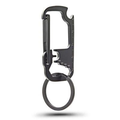 Stainless Steel Multi Function Key Chain Carabiner Clip Hook Buckle Key Ring