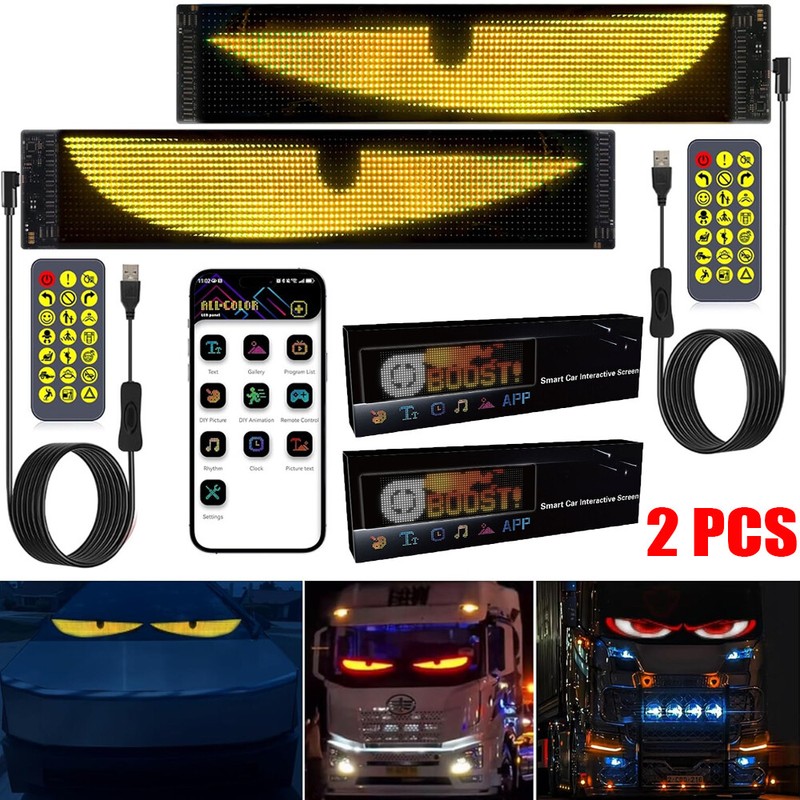 2PCS Devil Eyes Light DIY Eyes Dynamic LED Display Screen