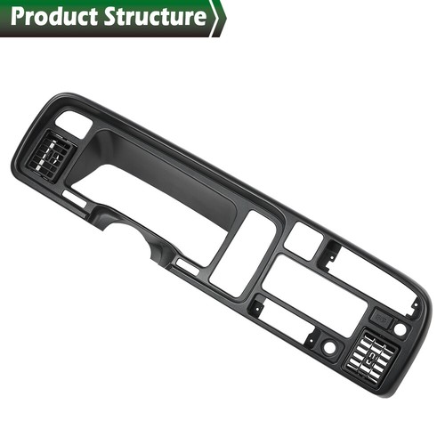 Fit For 94-97 Dodge Ram 1500 2500 3500 Pickup Black Dashboard Bezel w/ Vents 