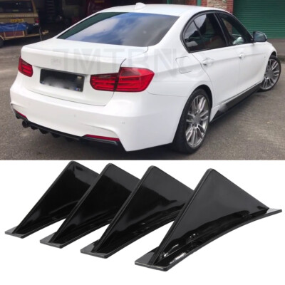 For F30 F31 F32 F33 F36 F22 Rear Diffuser Shark Fins Spoiler Bumper Lip Splitter