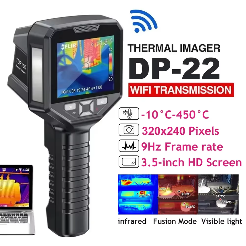 DP-22 Handheld Thermal Imaging Camera 320x240 Visible Dual Fusion Infrared Therm