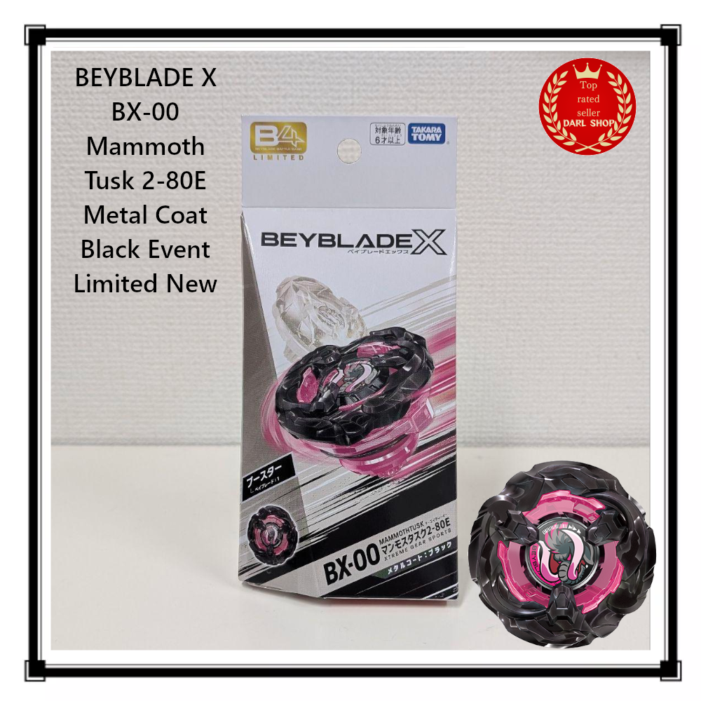 BEYBLADE X BX-00 Mammoth Tusk 2-80E Metal Coat Black Event