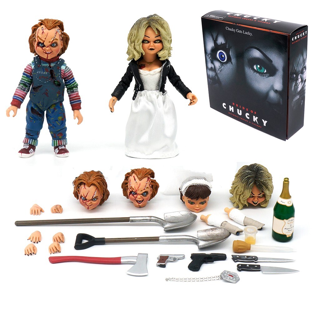 [レア]NECA製 CHUCKY & TIFFANYフィギュア レア]NECA製 CHUCKY & TIFFANYフィギュア