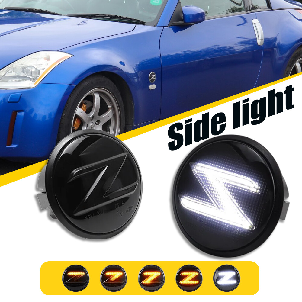 For 2010-2020 Nissan 370Z LED Fender Side Marker Sequential