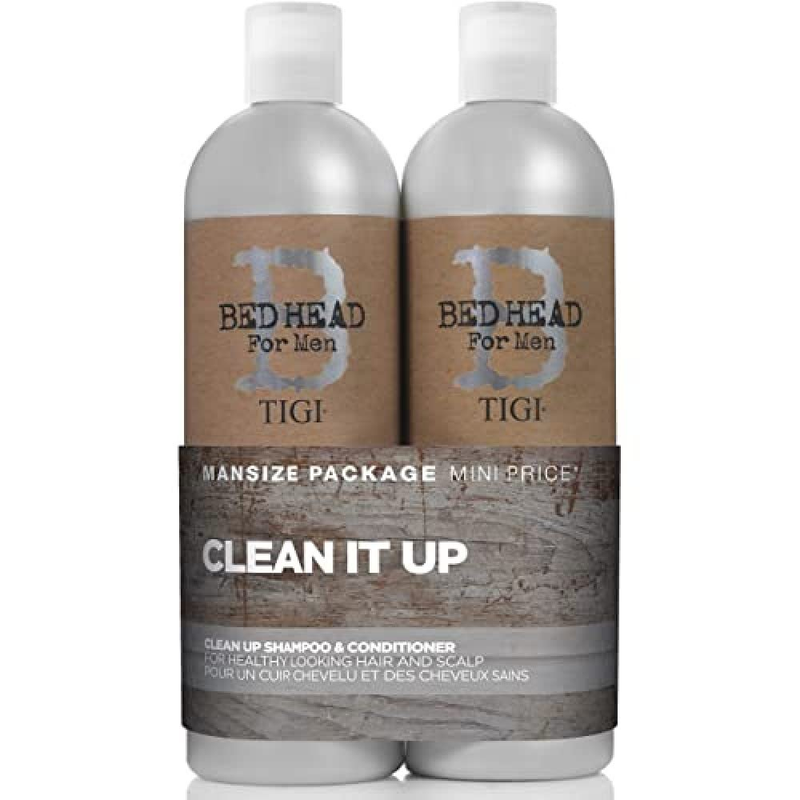 Tigi Bed Head B for Men Clean Up Kit By for Men 2 Pc Kit 25.36 Oz Shampoo