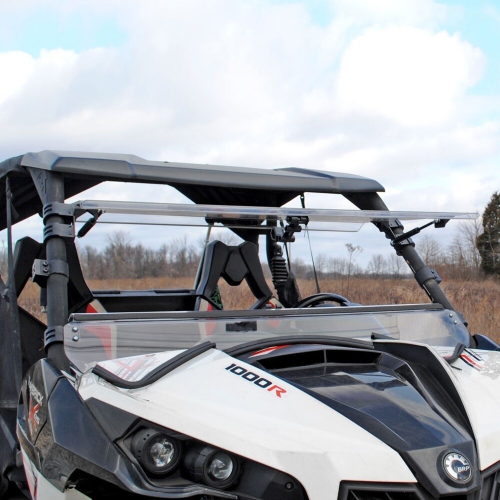 SuperATV - FWS-CA-MAV-001-70 - Flip Up Windshield, Scratch Resistant ...