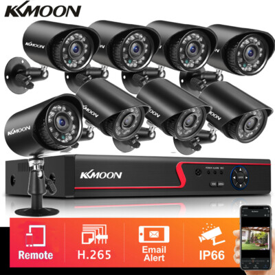 KKMOON 5MP Lite 5in 16CH DVR 1080P AHD Analog CCTV Security Camera System R2D7