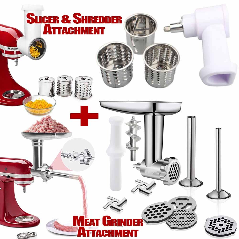 Meat Food Grinder and Slicer & Shredder Attachment