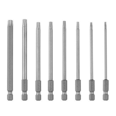 T15 Screwdriver Bit T20 T25 T27 T8 T30 T40 1/4 Inch Hex Magnetic Torx