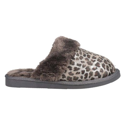 

Corkys Snooze Leopard Scuff Женские серебристые повседневные тапочки 25-2001-SVLP, Серебряный, Corkys Snooze Leopard Scuff