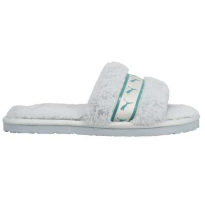 Синие повседневные сандалии Puma Fluff Remix Logo Slide Youth Girls 385347-05