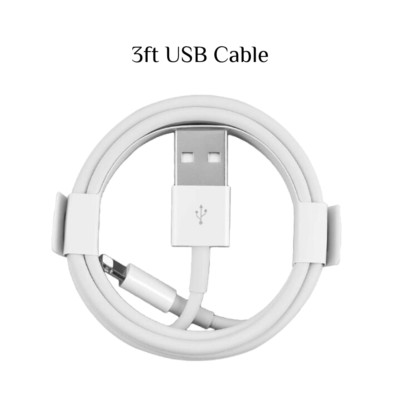 For iPhone 14 13 12 11 Pro Max 8 7 20W Fast Charger QC PD Adapter Cube USB Cable