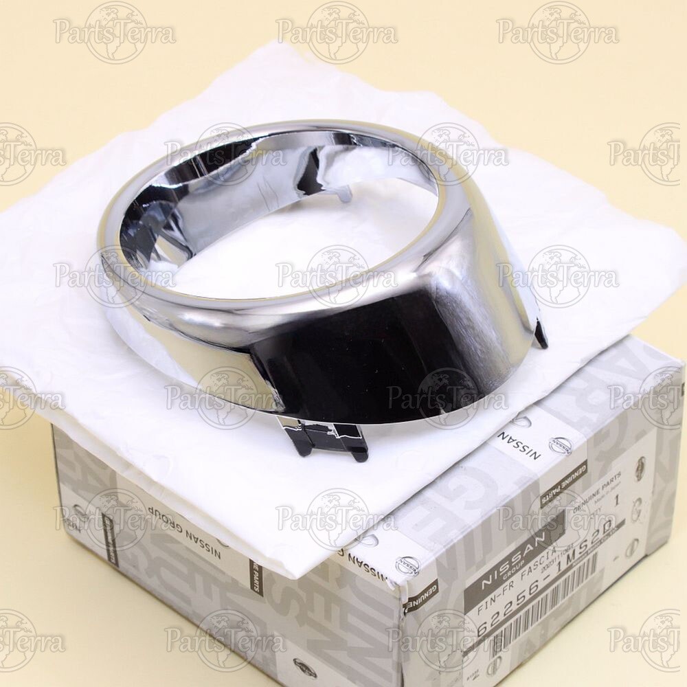 OEM Nissan Infiniti G25 G37 Fog Light Trim Chrome Ring Cover RH Front 622561MS2D