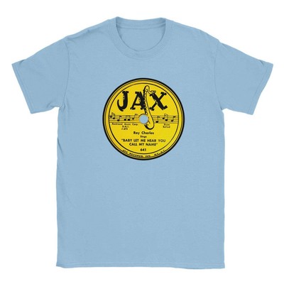 Ray Charles 78 RPM Record Label Unisex T-Shirt Tee Jax Records