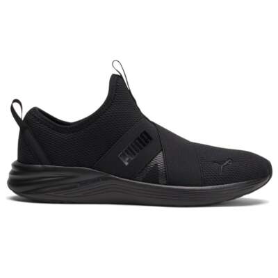 Puma Better Foam Prowl Slip On Training Широкие женские черные кроссовки Athletic Sho