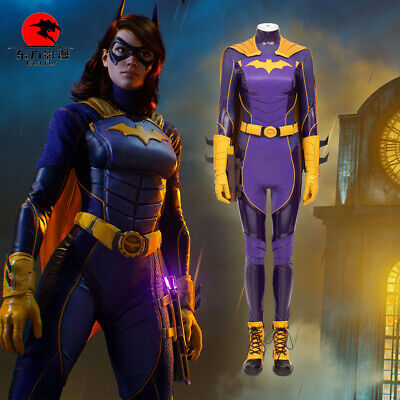 DFYM Batgirl Cosplay Costume Batman Gotham Knights Game Outfit Leather Halloween