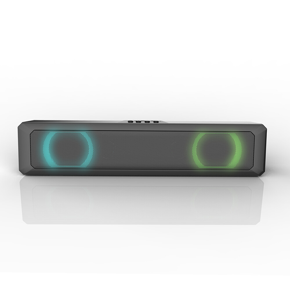 Surround Sound Bar Dual Speaker System Wireless BT Subwoofer  for PC Laptop