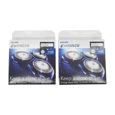 2 Pack Philips Norelco HQ8 Dual Precision Replacement Heads