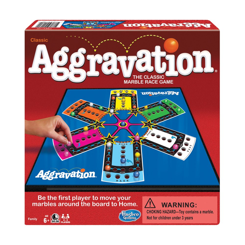 Classic Aggravation Board Family Game Marbles Aggravation Board  2-6 Players