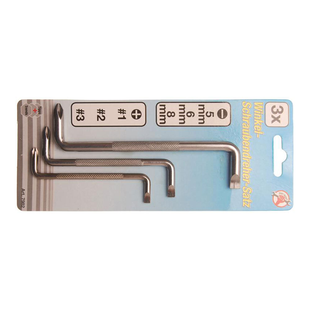 BGS-7982 | Winkel-Schraubendreher-Satz 3-tlg.