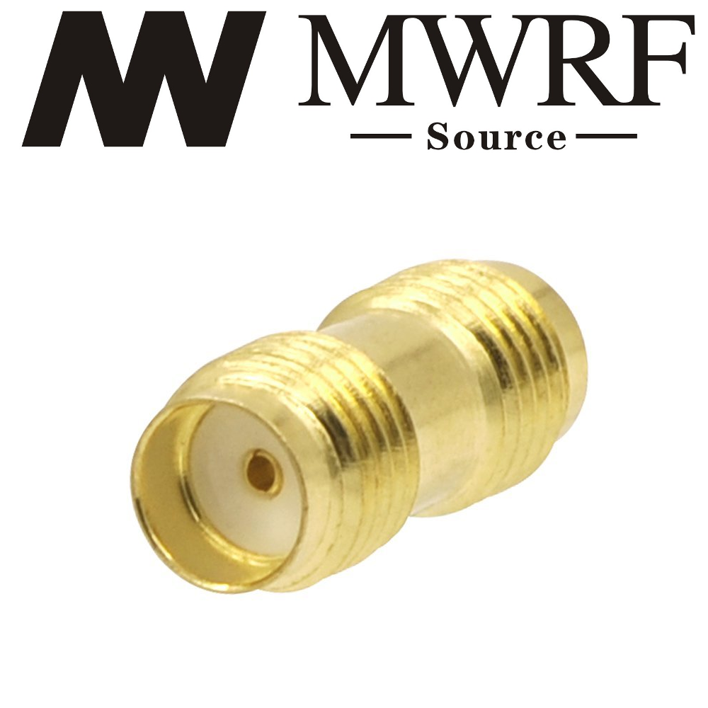 2 X SMA Female to SMA Female Straight RF Connector Adapter; US Stock