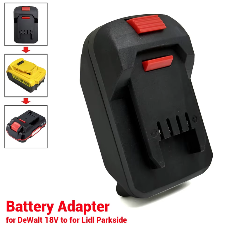 Connector for DeWalt 18V Li-ion Battery Adapter Converter to for Lidl Parkside X