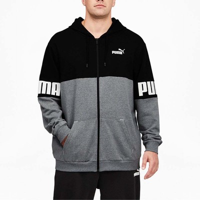 

Puma Power Colorblock FullZip Hoodie Tr Big Tall Mens Size  Повседневная верхняя одежда, Grey