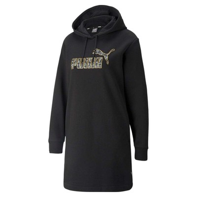 

Женское платье с капюшоном с длинным рукавом Puma Winterized Size  Casual 848200-01, Черный