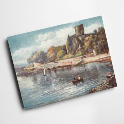 A6 PRINT - Vintage Scotland - Oban. Dunollie Castle (b)