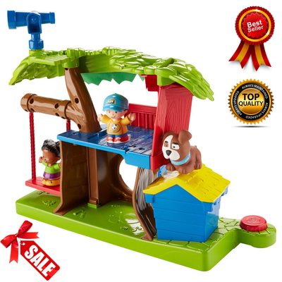 little people swing and share treehouse