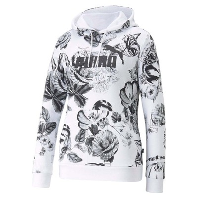 

Пуловер с капюшоном с цветочным принтом Puma Frozen Flower, размер , повседневная верхняя одежда, 67400, Белый