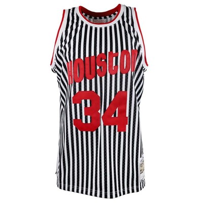 

Mitchell - Ness Swingman в полоску с круглым вырезом Реплика Джерси мужской черный, белый SMJY, Black;white, Mitchell - Ness Striped Swingman Crew Neck Replica Jersey