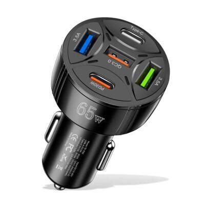 65W Super Fast Car Charger Adapter For Samsung Galaxy Note 20 Ultra 10 Plus 5G