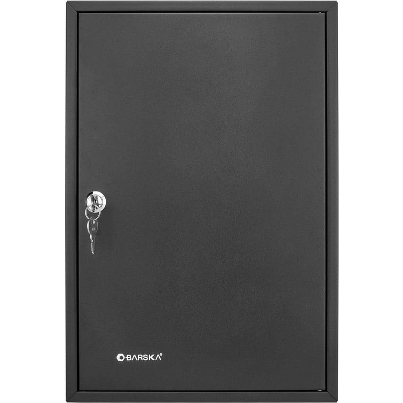 64 Key Storage Cabinet Lock Box Safe Organizer Holder Wall Mount Car Dealership