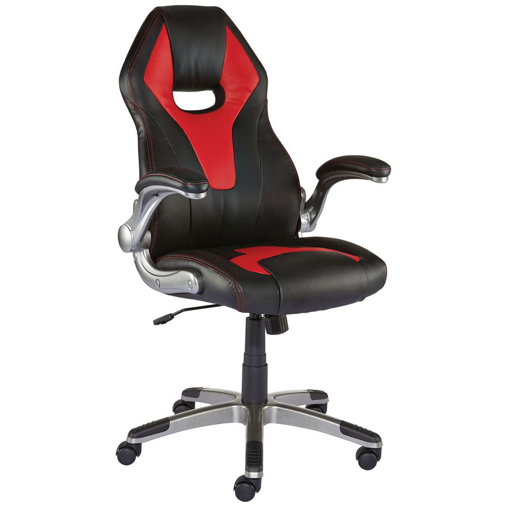 Staples Corniche Faux Leather Executive Chair Black/Red NEW and BOXED