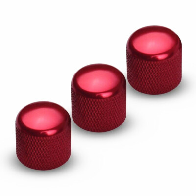 3Pcs Volume Tone Control Knobs Metal Dome Button Caps For Electric Guitar/Bass c