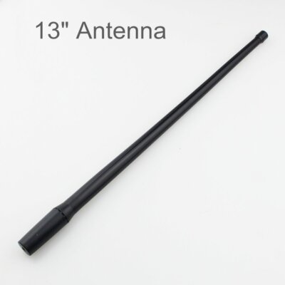 Easy Screw-On Installation, BEST Flexible Rubber AM FM Black 13inch Antenna